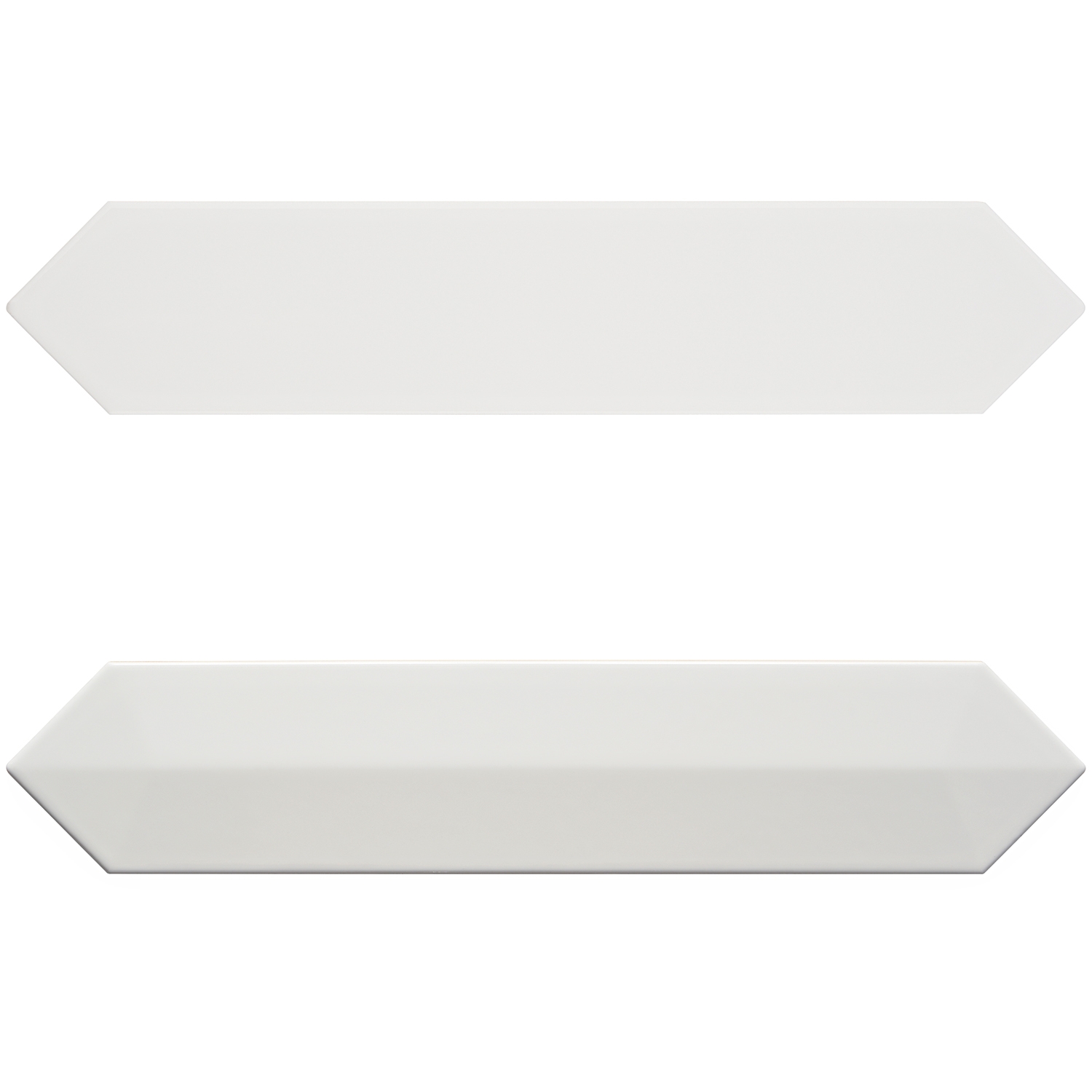 Kent White 2.6 x 13 Polished Ceramic Tile 