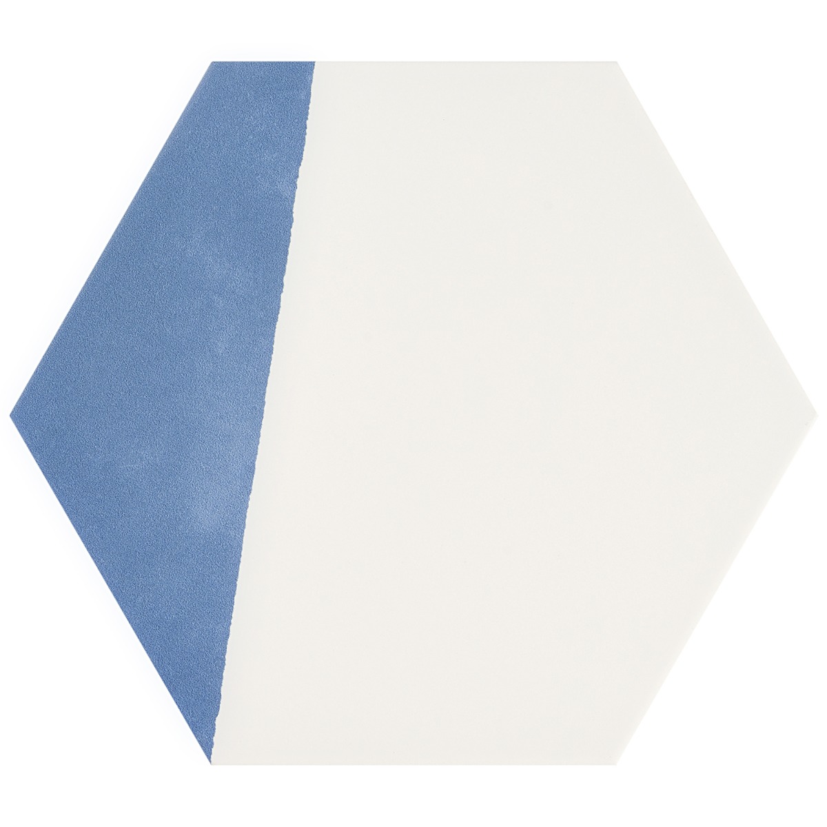Co-Aries Divide Azul 8" Hex 15mm Matte Porcelain