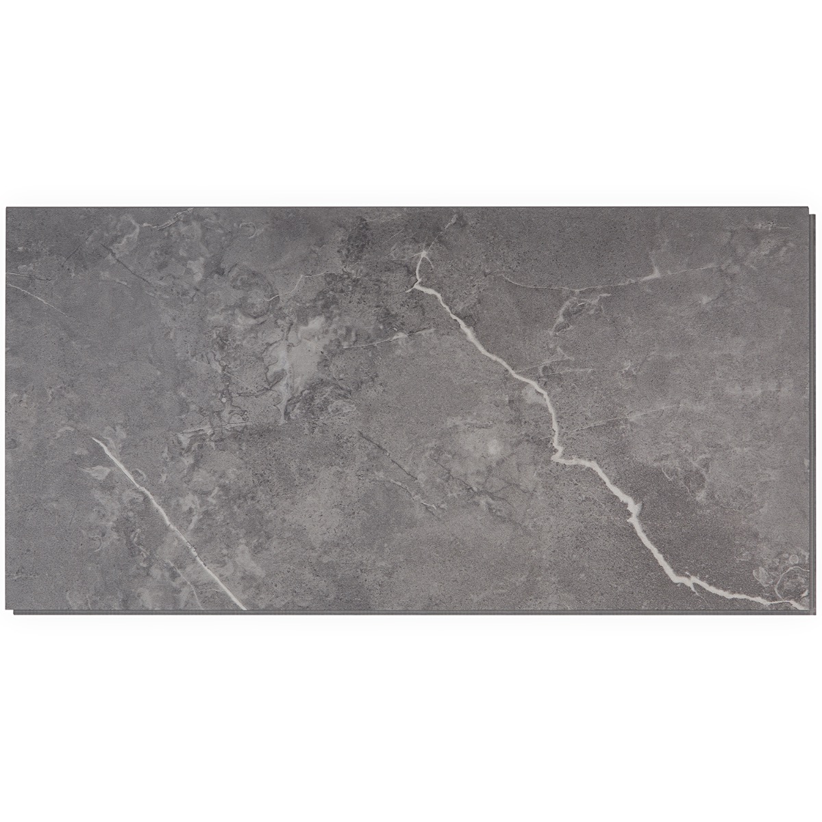 Crosby Chauny Marble Dark Gray 12x24 - 5.0mm/28mil Wear Layer - Rigid Click Matte Luxury Vinyl