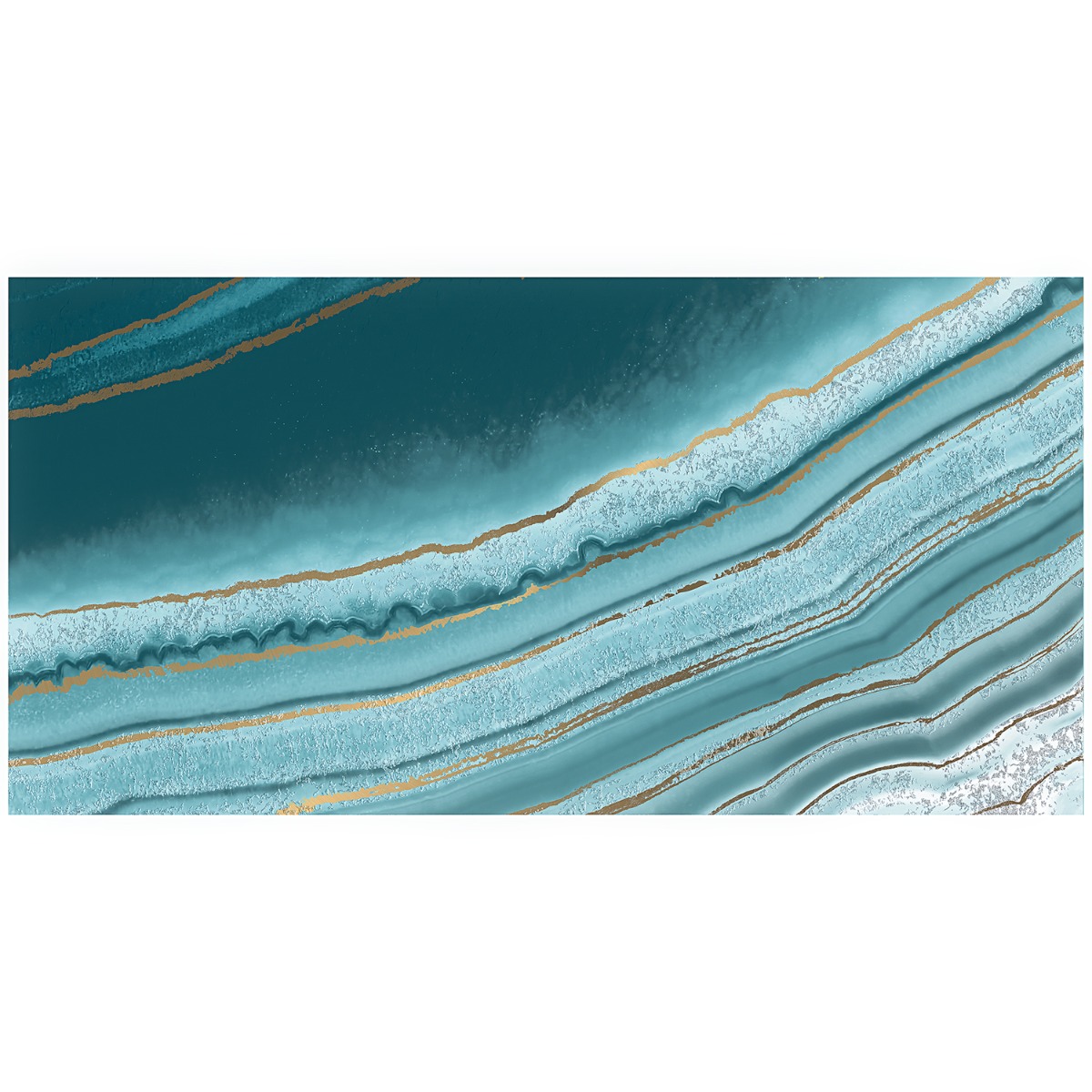 Deco Agate Ocean Green 24x48 Artisan Decor Polished Porcelain Tile