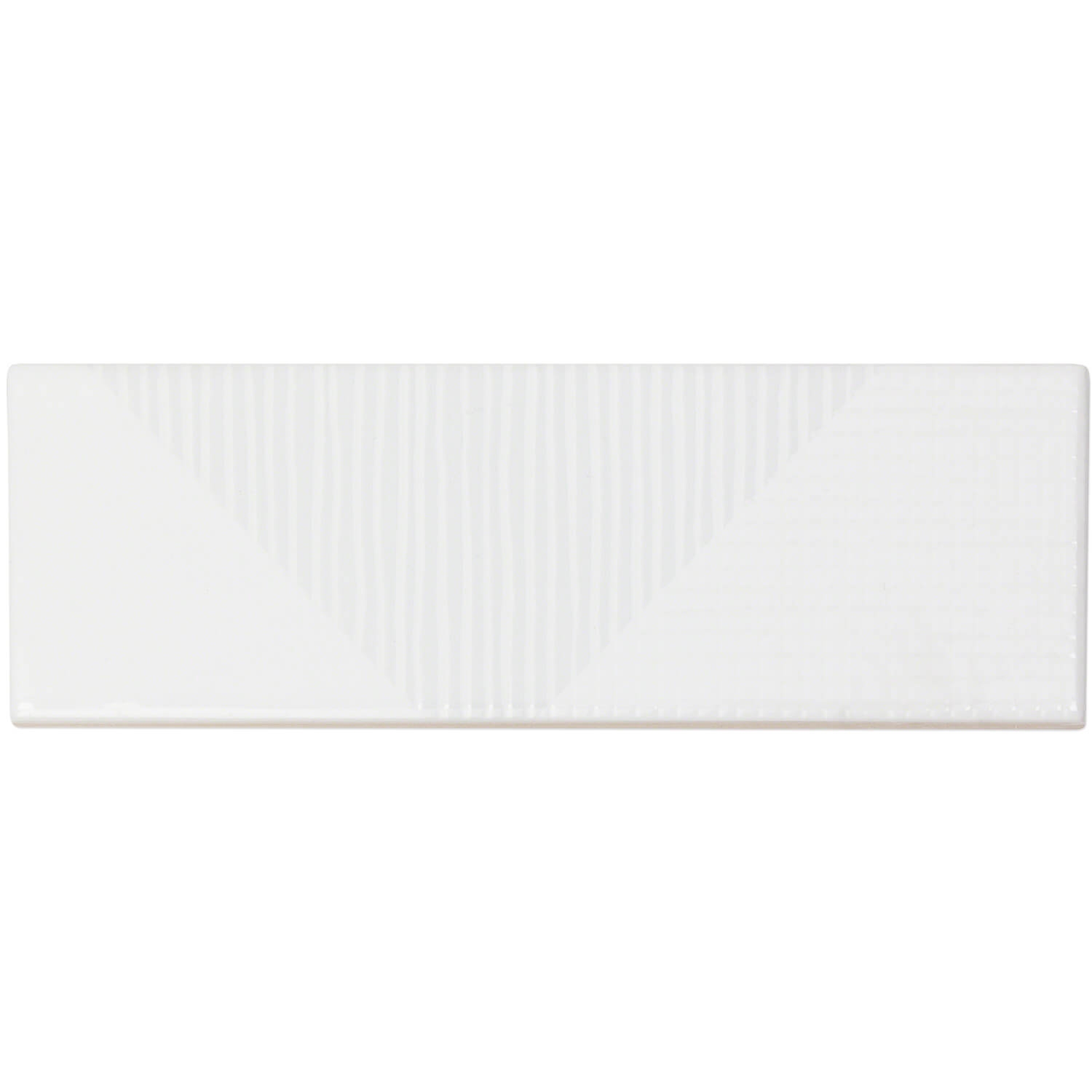 Enigma White 2x8 Polished Ceramic Tile
