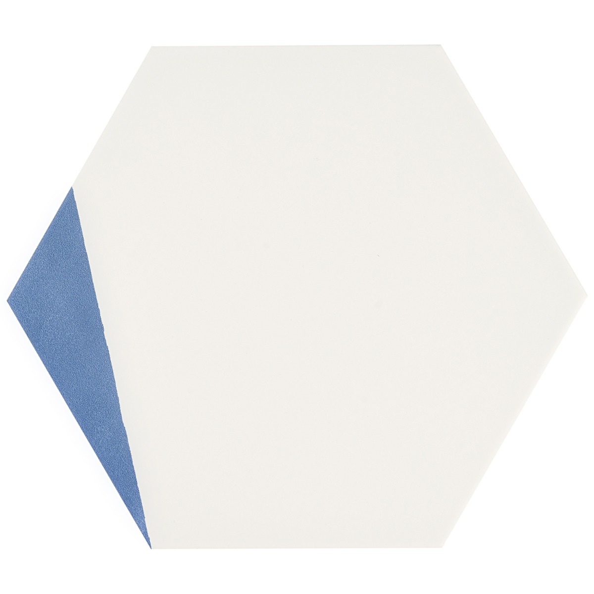 Co-Aries Divide Azul 8" Hex 15mm Matte Porcelain