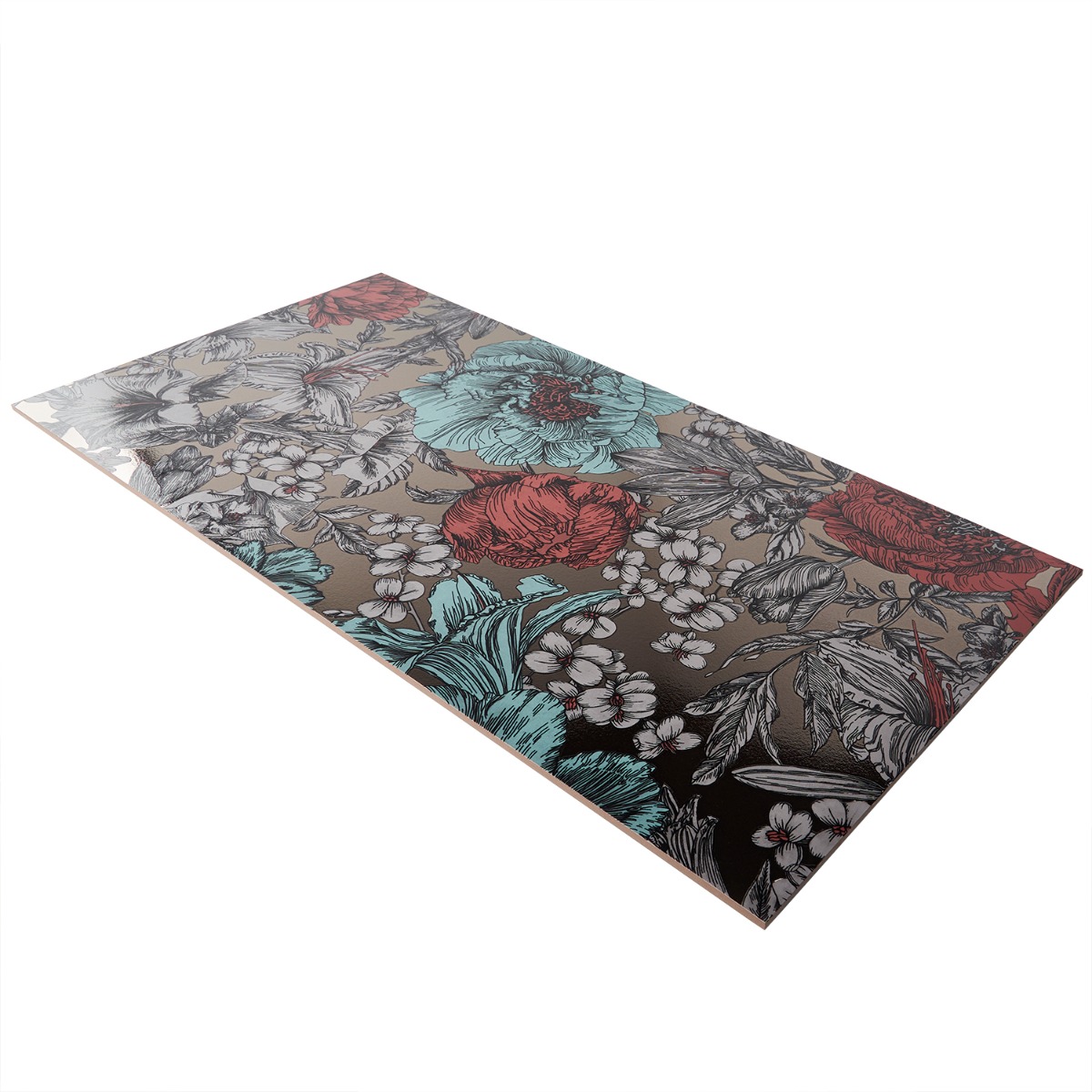 Ambrosia Garnet Red 24x48 Artisan Decor Metallic Matte Porcelain Tile