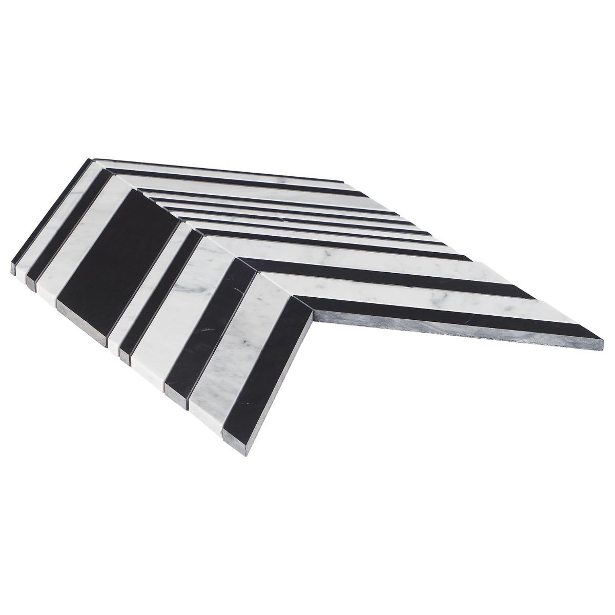 Close Out - Cayuga Nero - Carrara White & Nero Marquina