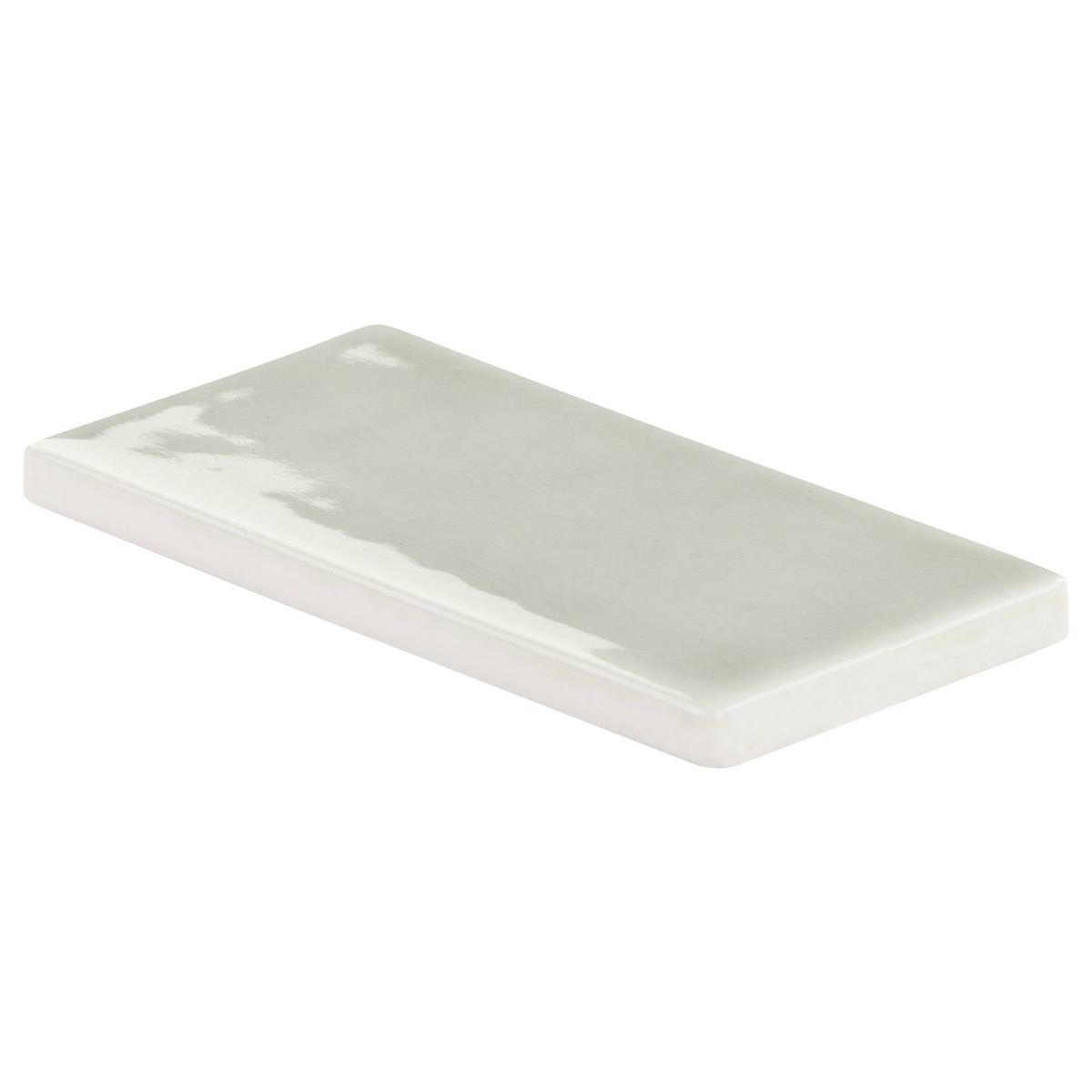 Baroque Glass Crackled Grigio 3x6 Glossy Glass