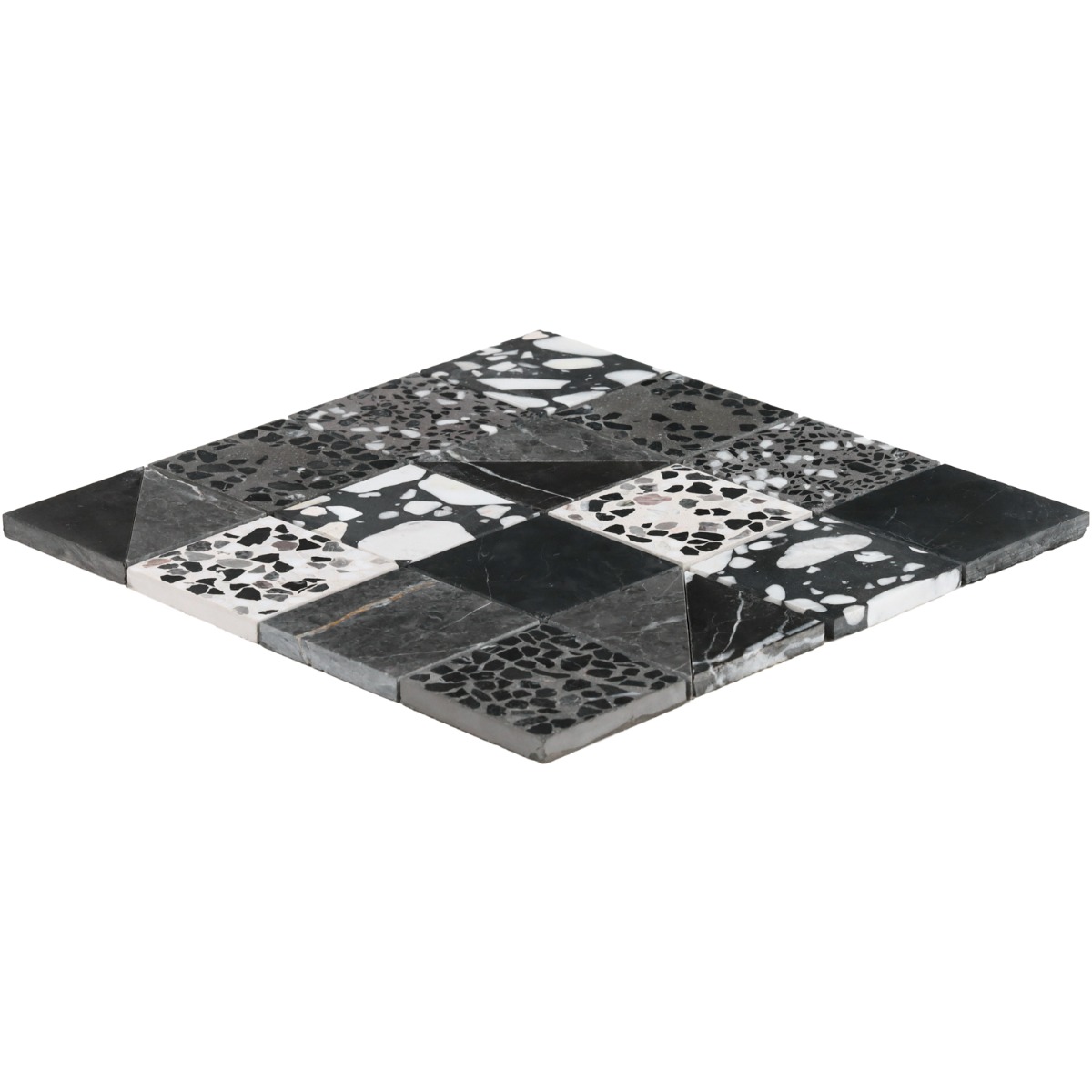 Elizabeth Sutton Terrazzi Raven Mixed Finish Marble + Terrazzo