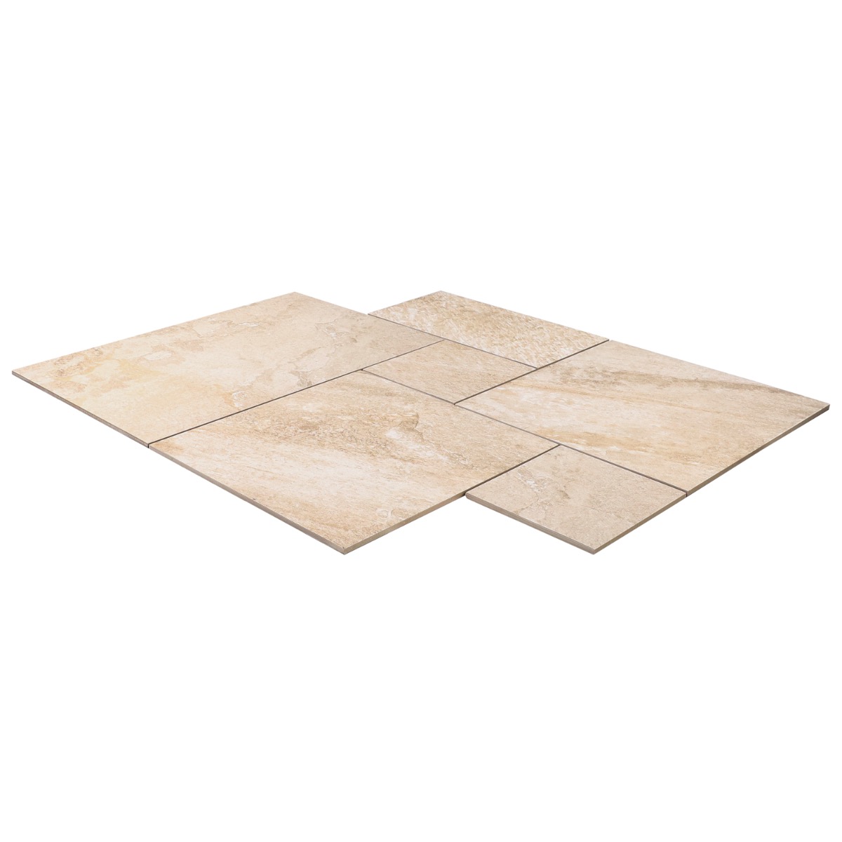 Oberon Sand Beige French Pattern Matte Porcelain