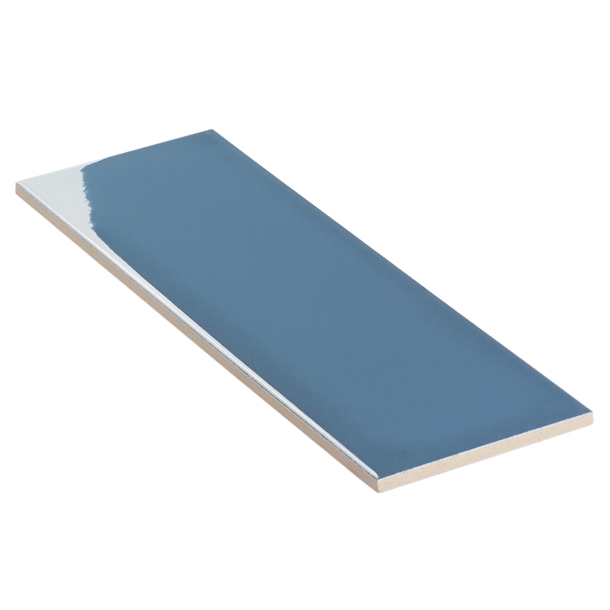 Market Street Blue 4x12 Polished Porcelain Tile