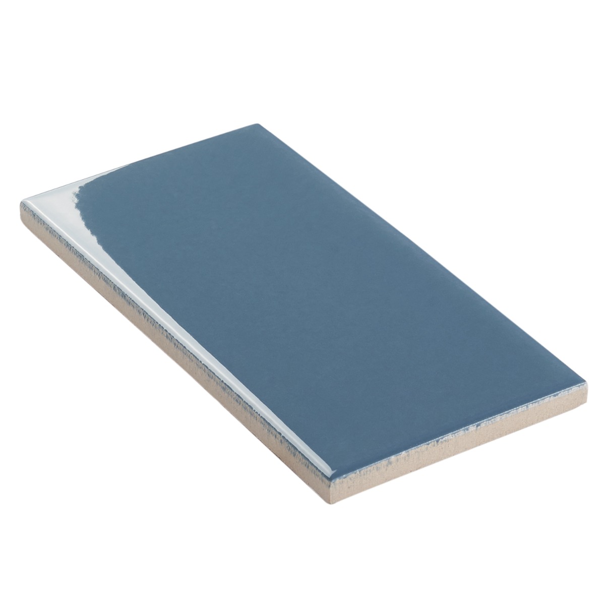 Market Street Blue 3x6 Polished Porcelain Tile