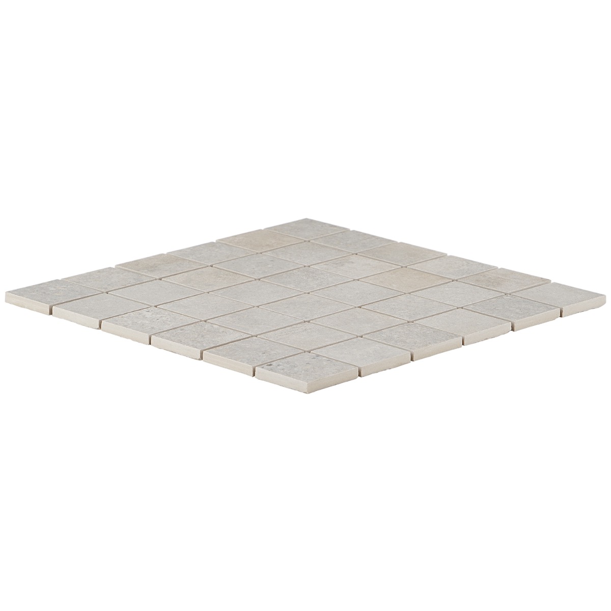 Brooklyn Argent Silver 2x2 Matte Porcelain Mosaic Tile