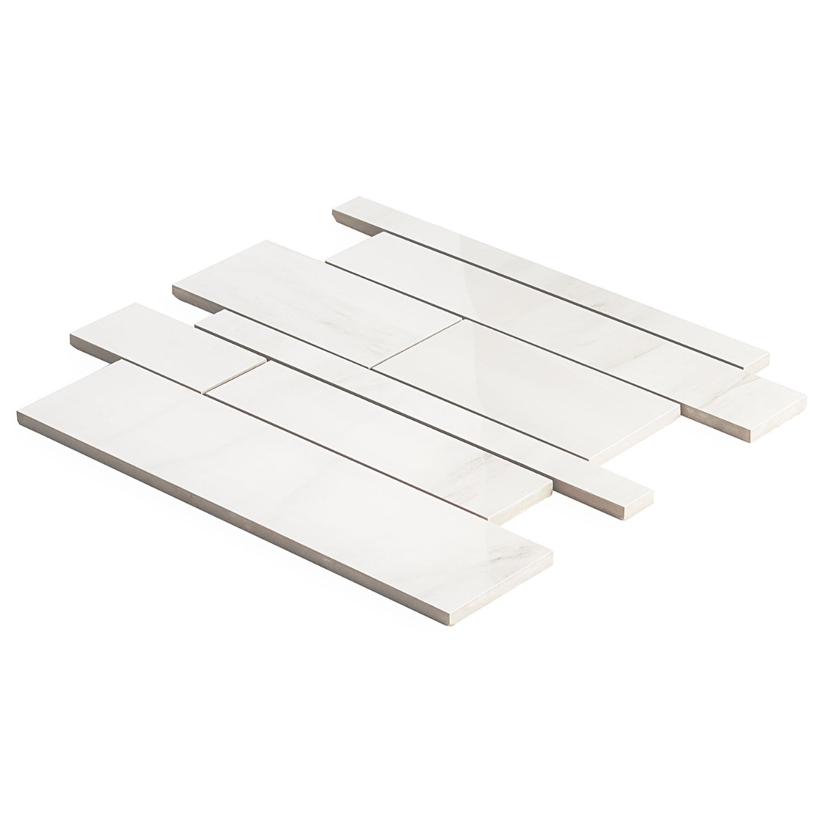 Lithe Dolomite Snow Railroad Polished  Porcelain