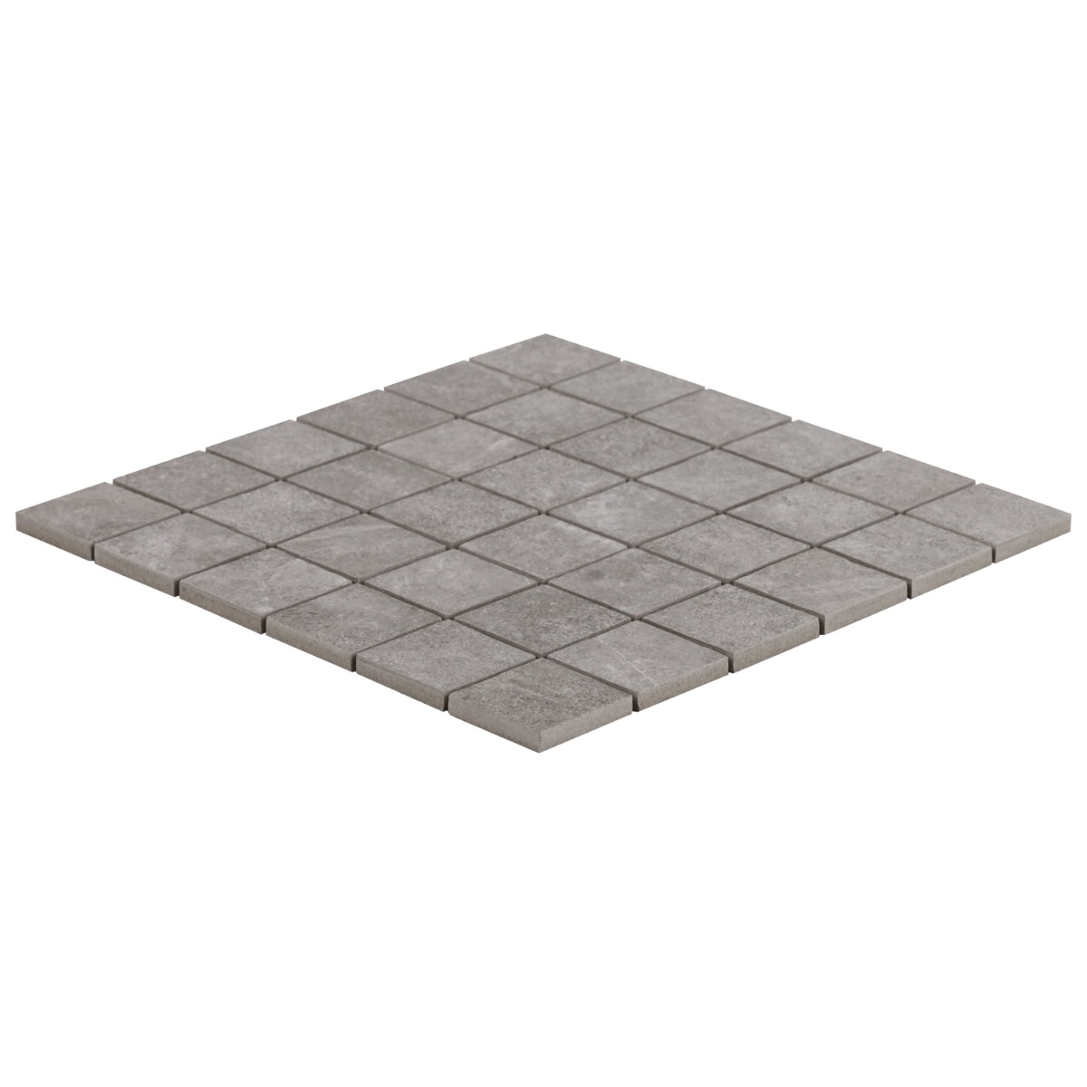 Motley Slate Gray 2x2 Limestone Look Matte Porcelain Mosaic Tile