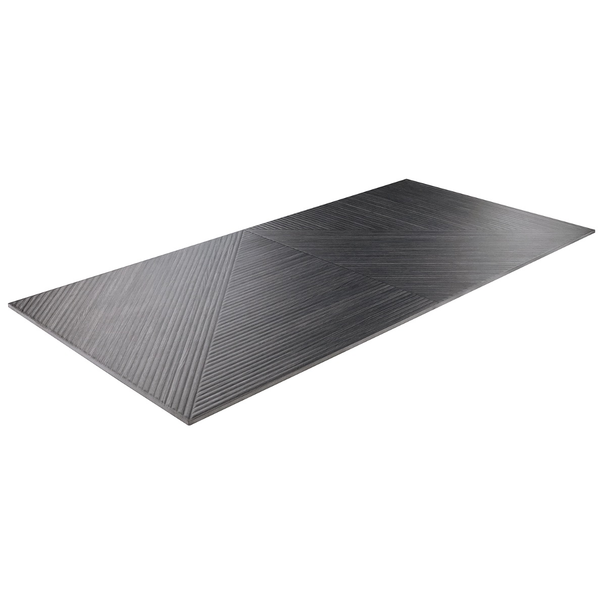 Lounge Charcoal Black 24x48 Ribbed Matte Fluted Porcelain Wood Look Tile
