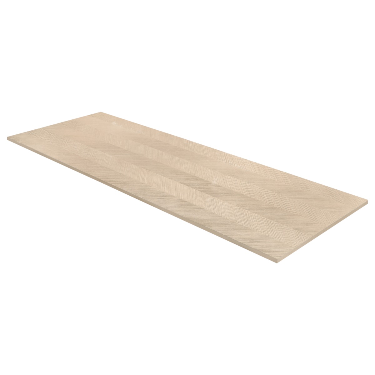 Senna Almond Brown 18x48 Textured Wood Look Matte Ceramic Tile