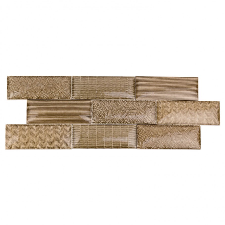 Maverick Firma 3x8 Textured Mix Pillowed Ceramic Tile