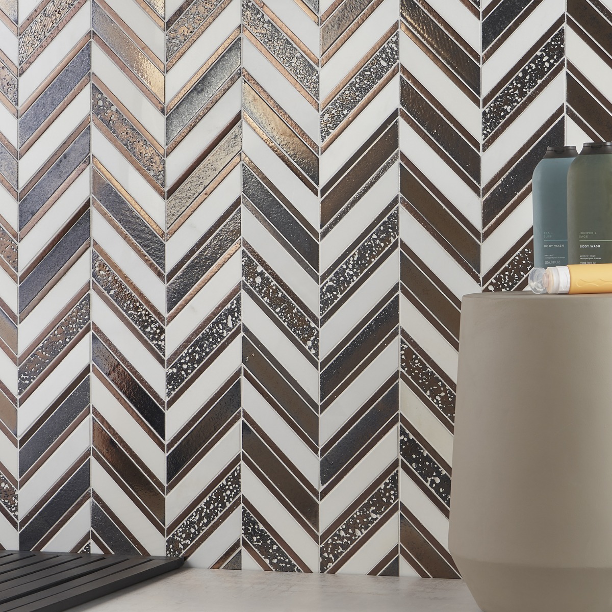 Close Out - Art Lava Chevron Susa - Lava Stone & Asian Statuary