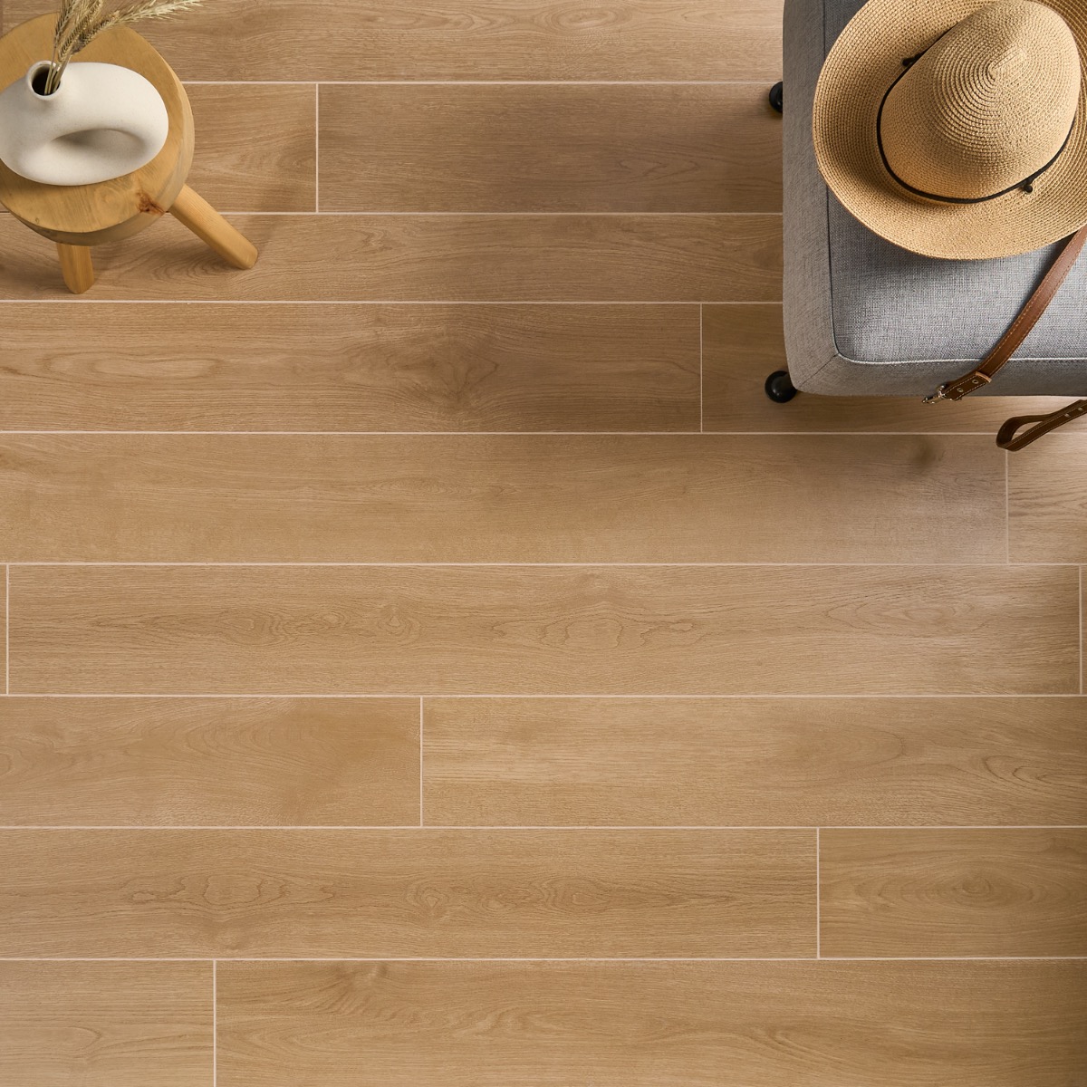 Chesney Pale Oak Elegant 7x60 Matte Porcelain
