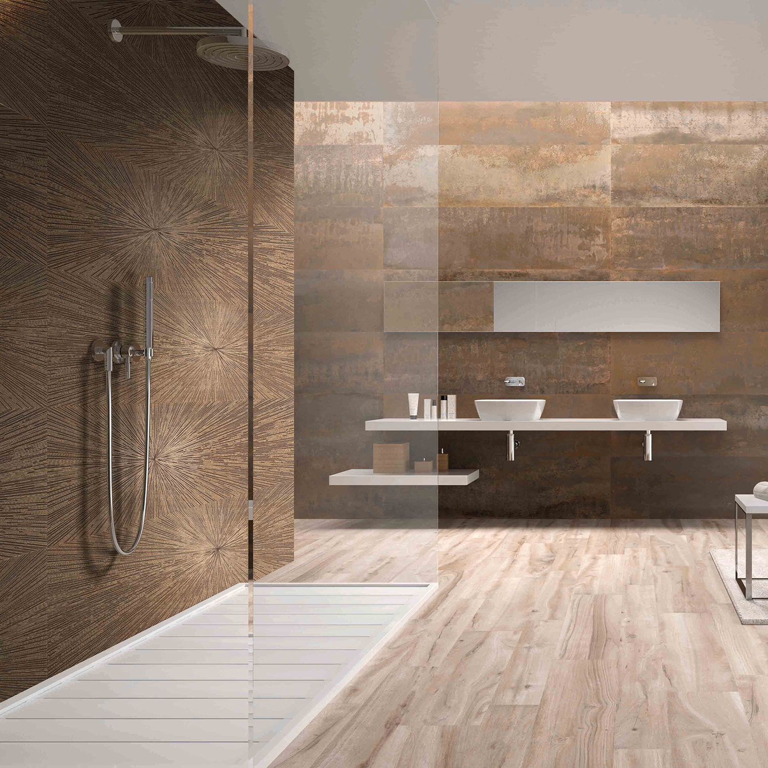 Twilight Copper Alfa 12x48 Metal Look Porcelain Tile