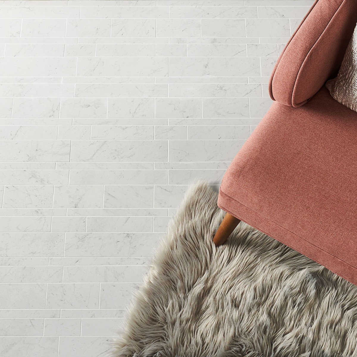 Lithe Carrara Giola Railroad Matte  Porcelain