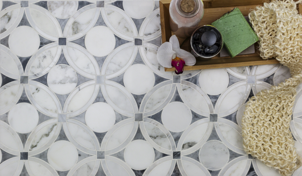 Highland Blossom Marble Tile