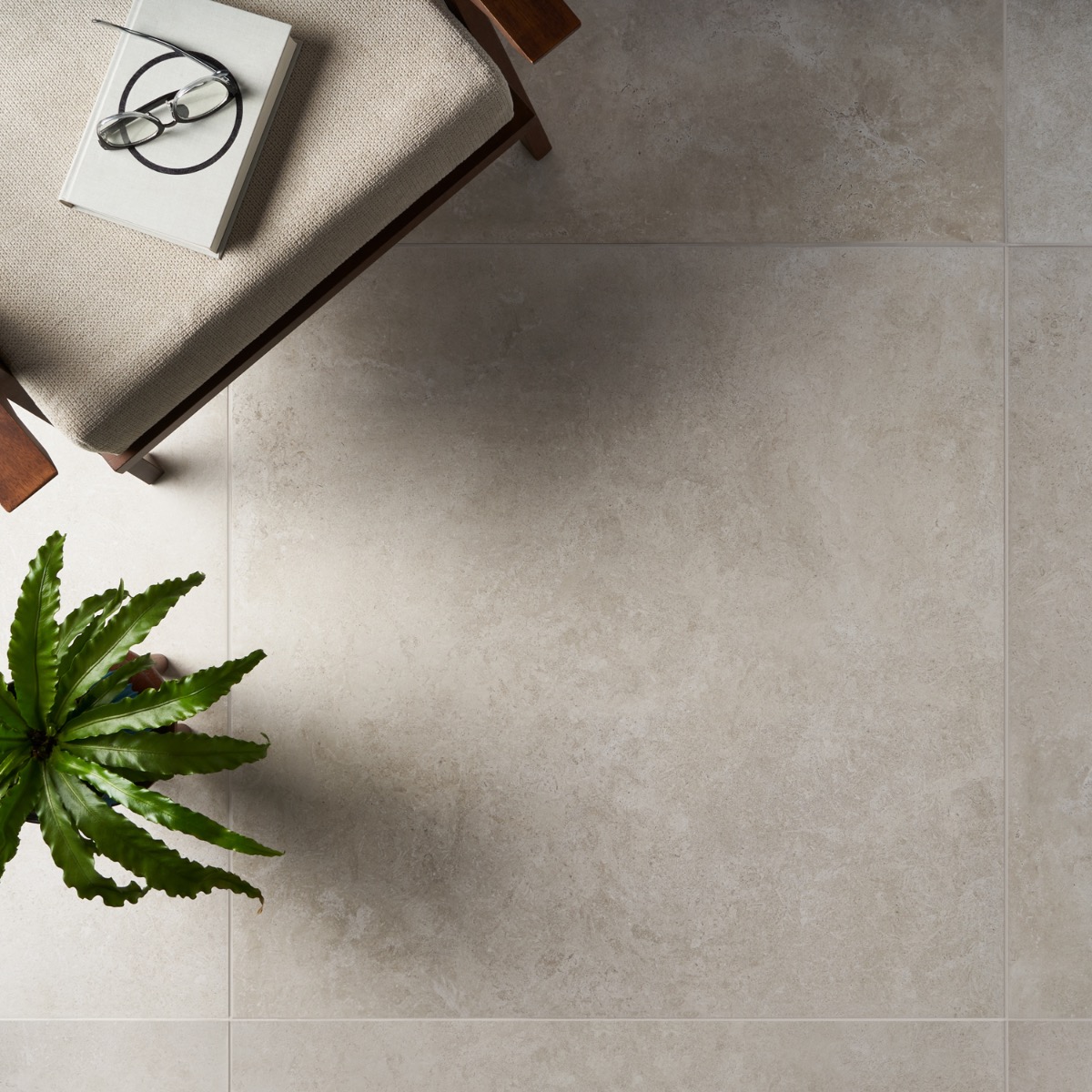 Chevalier Avorio White 36x36 Semi-Polished Porcelain
