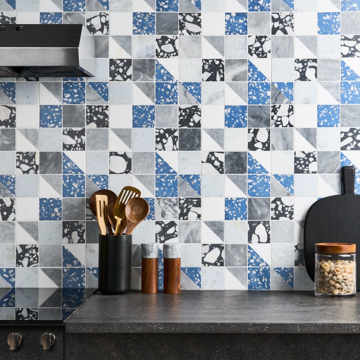 Elizabeth Sutton Terrazzi Steller Mixed Finish Marble + Terrazzo