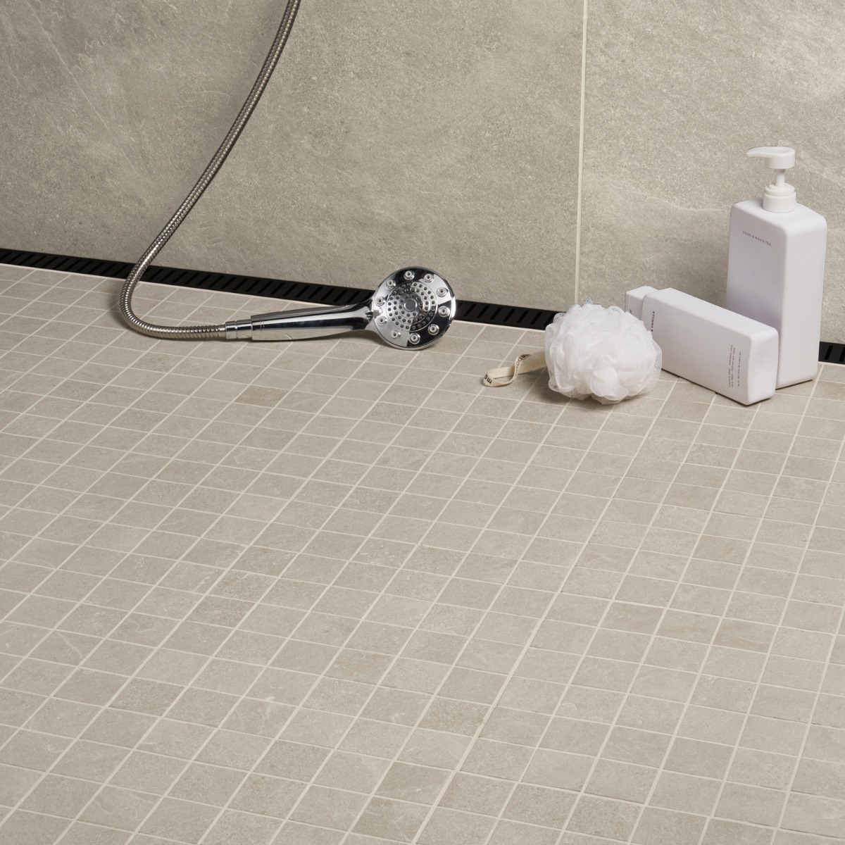 Motley Crema Beige 2x2 Limestone Look Matte Porcelain Mosaic Tile