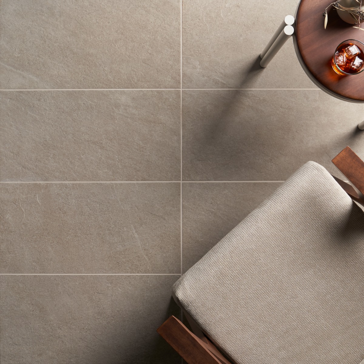 Motley Caramel Brown 12x24 Limestone Look Matte Porcelain Tile