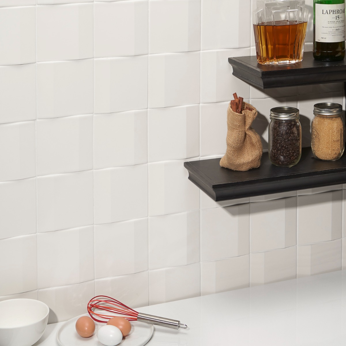 Define Edge 3D White 5x5 Matte  Porcelain