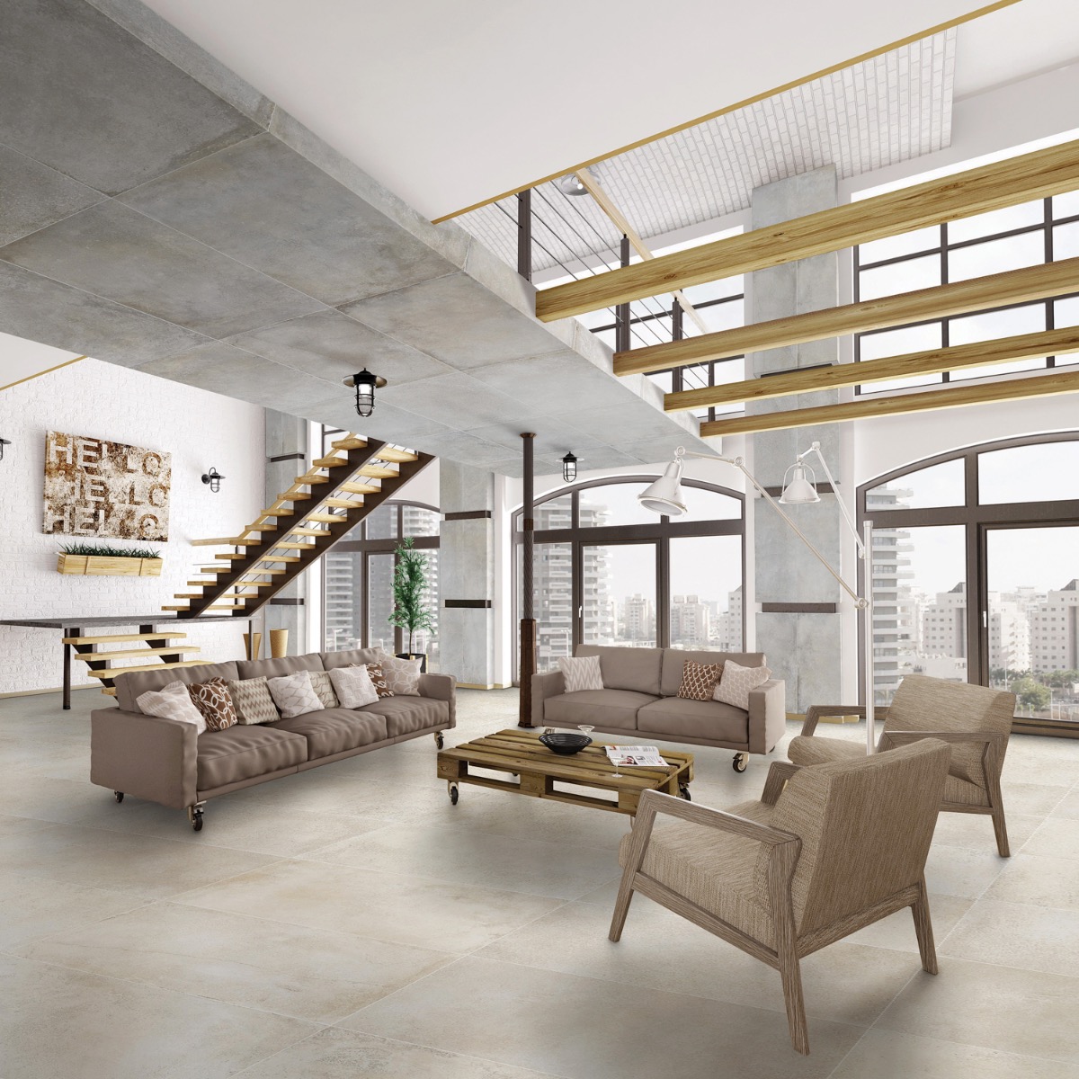 Brooklyn Sand 24x48 Matte Porcelain Tile