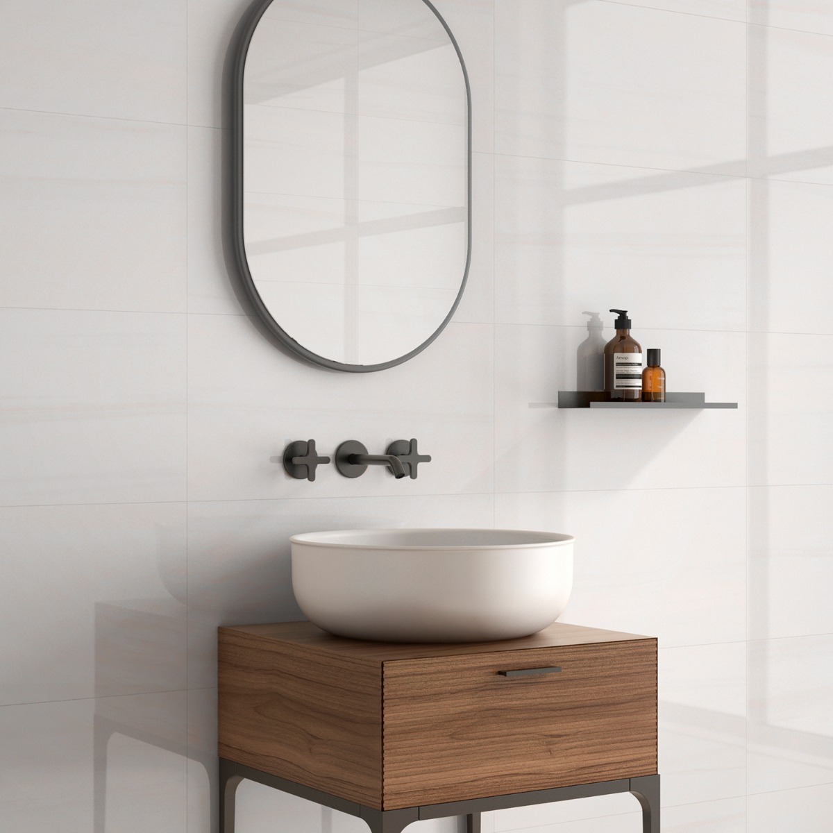Marmo Dolomite Cream 12x24 Marble Look Polished Porcelain Tile