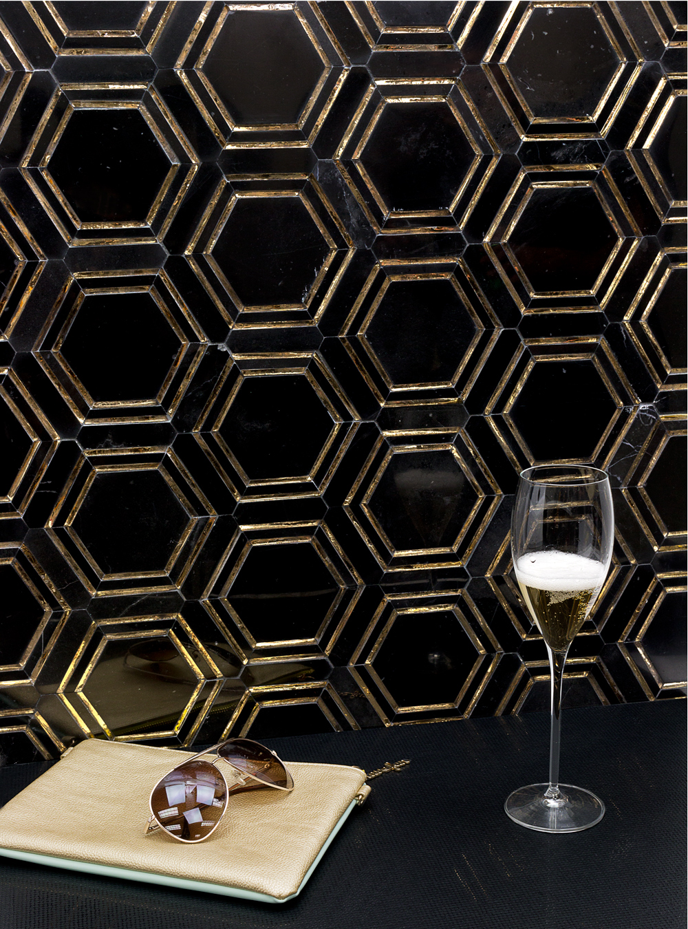 Helix Gold Marble Tile