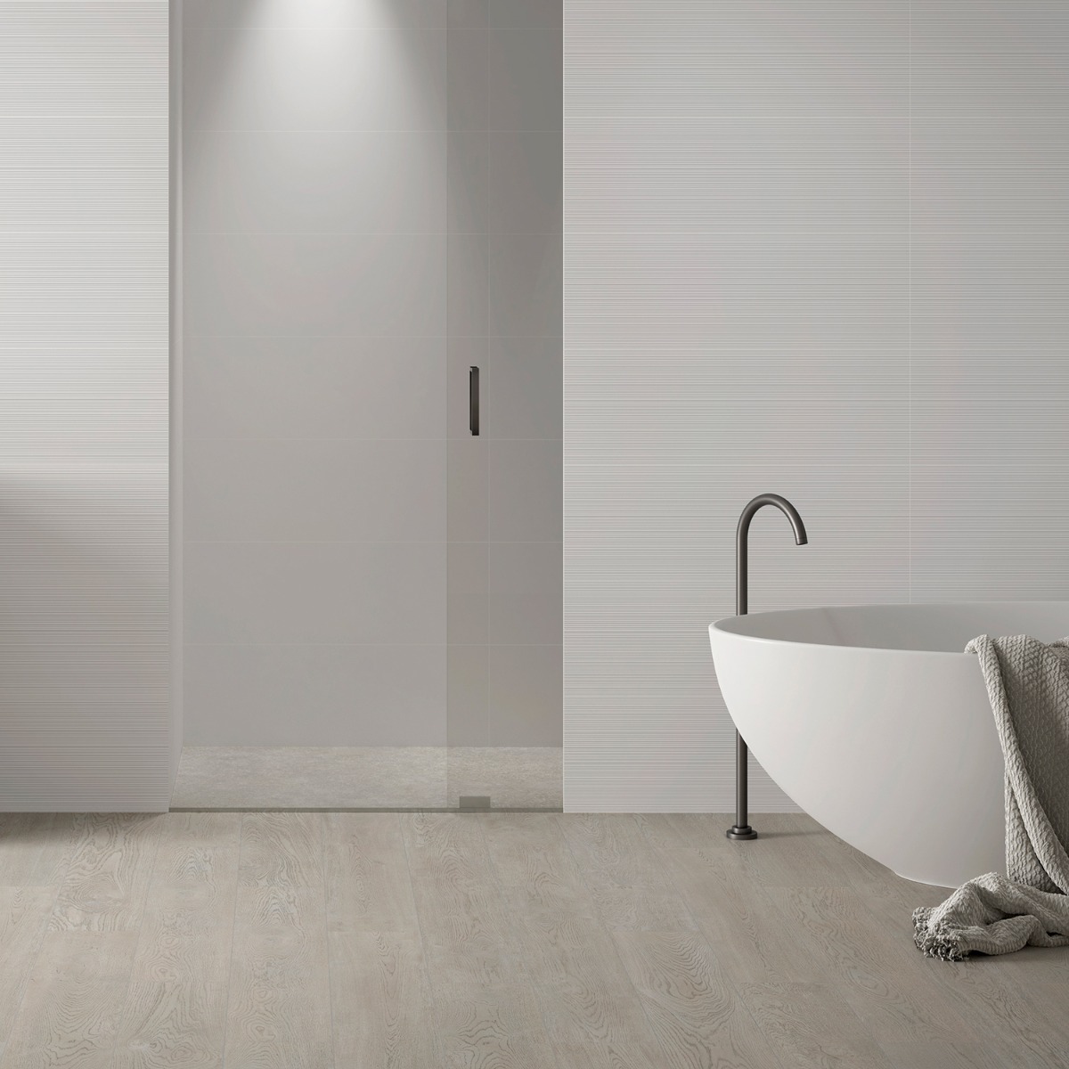Accent Linear White 12x36 3D Matte Ceramic Tile