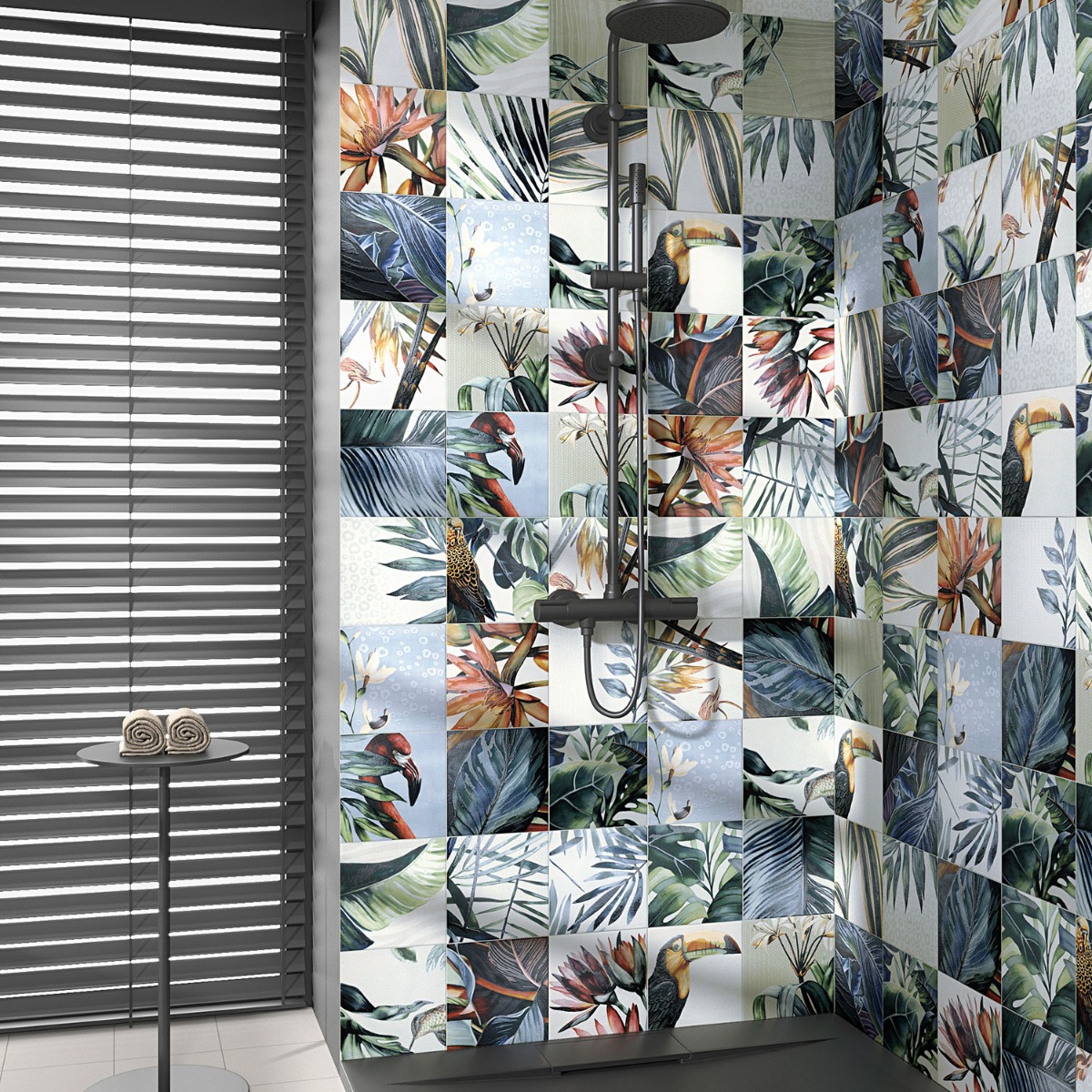 Angela Harris Florista Tikida Decor Mural 8x8 Matte Ceramic