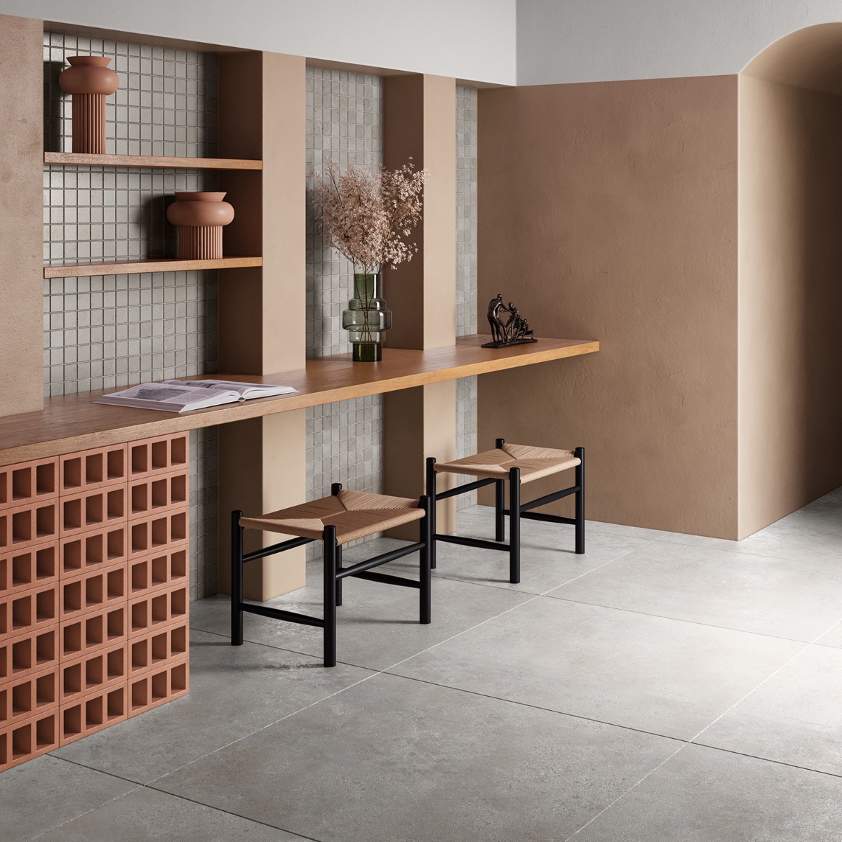Chevalier Grigio 2x2 Matte Porcelain
