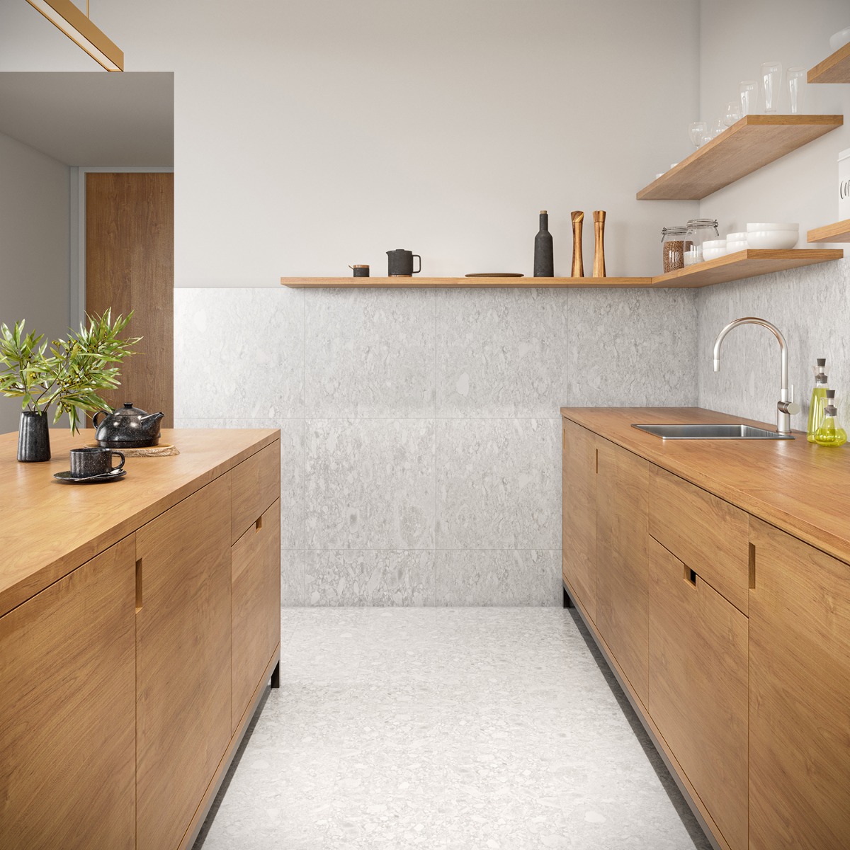 Norr LVT Silver Beige 12x24  - 2.0mm/12mil Wear Layer - Glue Down Matte Luxury Vinyl