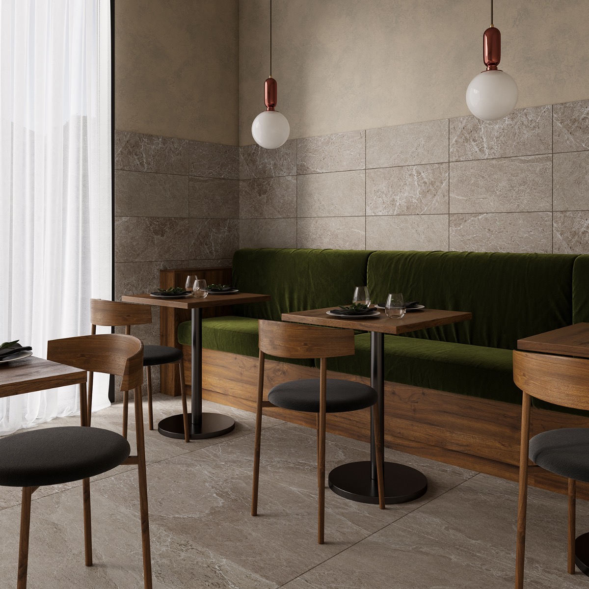 Montech Greige Beige 24x48 Matte Porcelain Tile