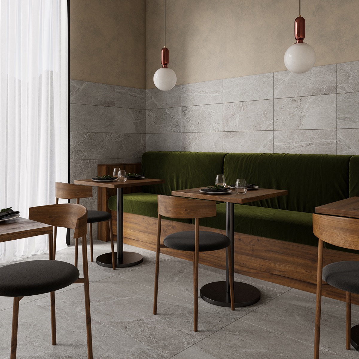 Montech Silver Gray 24x48 Matte Porcelain Tile