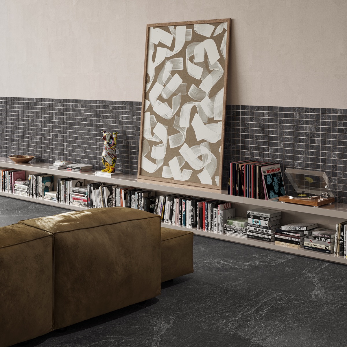 Montech Graphite Gray 36x36 Matte Porcelain Tile