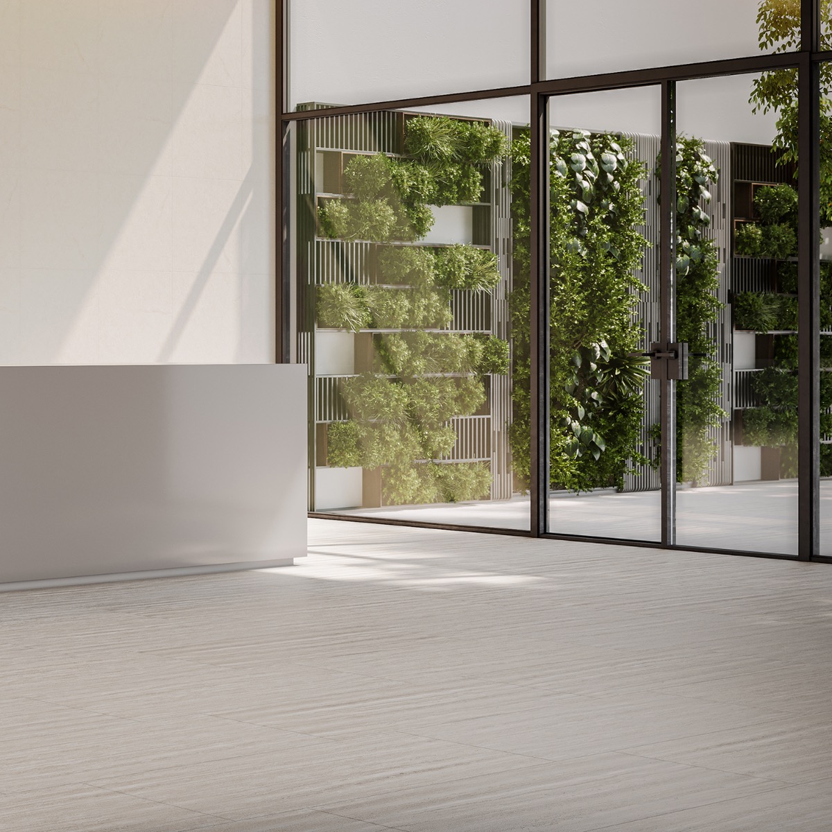 Zenit Taupe 24x48 Travertine Look Matte Porcelain Tile