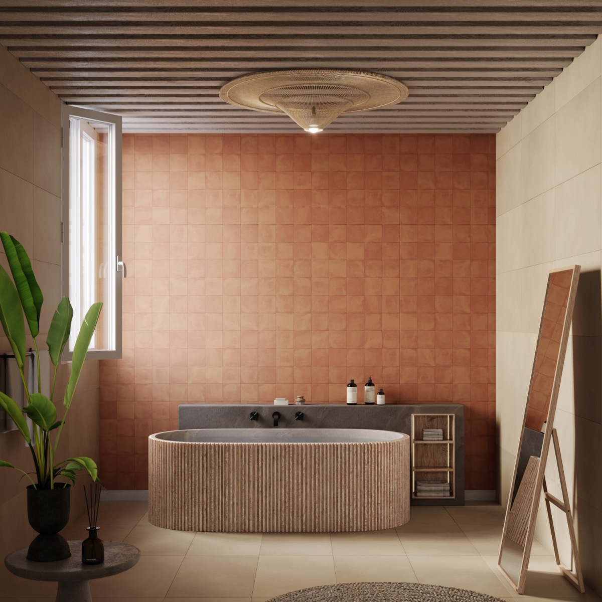 Paula Purroy Como Terracotta 5x5 Matte Ceramic Tile